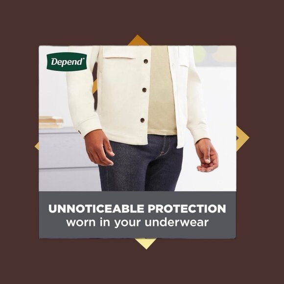 Depends Mens Maximum Guards Set Of Two 52 Ct. 25X Obsorbancy And Drysheild. - Picture 5 of 5